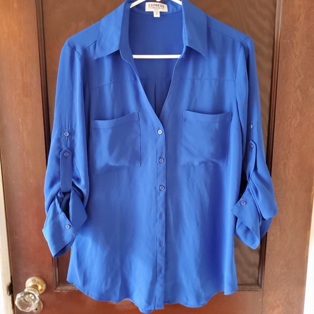 Royal blue slim fit portofino